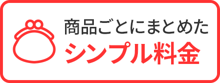 商品ごとにまとめた シンプル料金